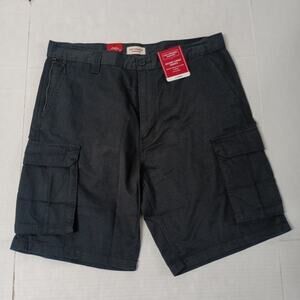 Levi Strauss Cargo Shorts Men's Size 36 Black 10" Inseam